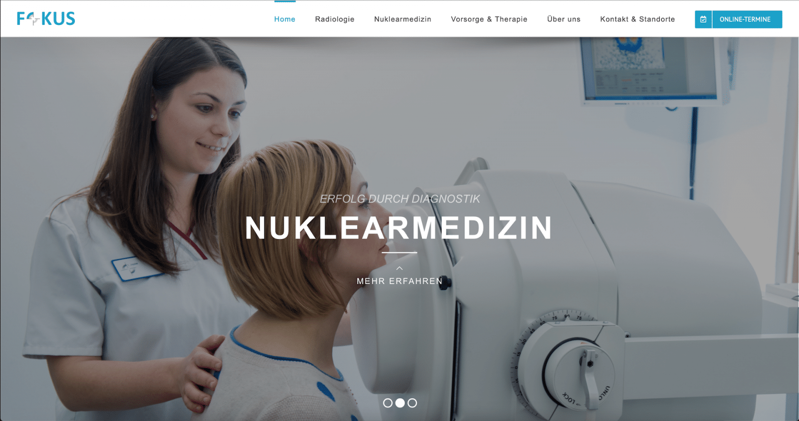 Praxis Webseite - Radiologie Heiligenstadt Webseite Homepage für Ärzte Arztpraxen Praxen